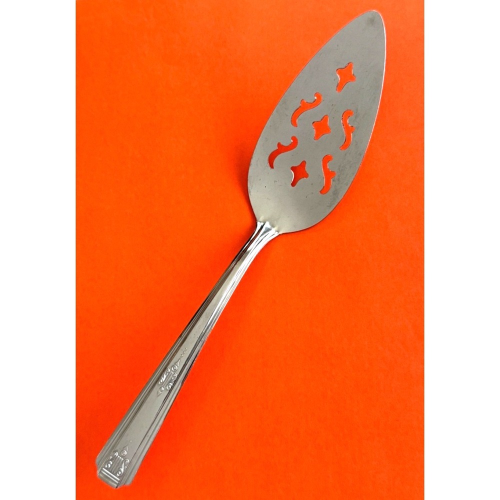 National Stainless NST69 Cake / Pie Server 9.5" Pierced Made in USA Discontinued